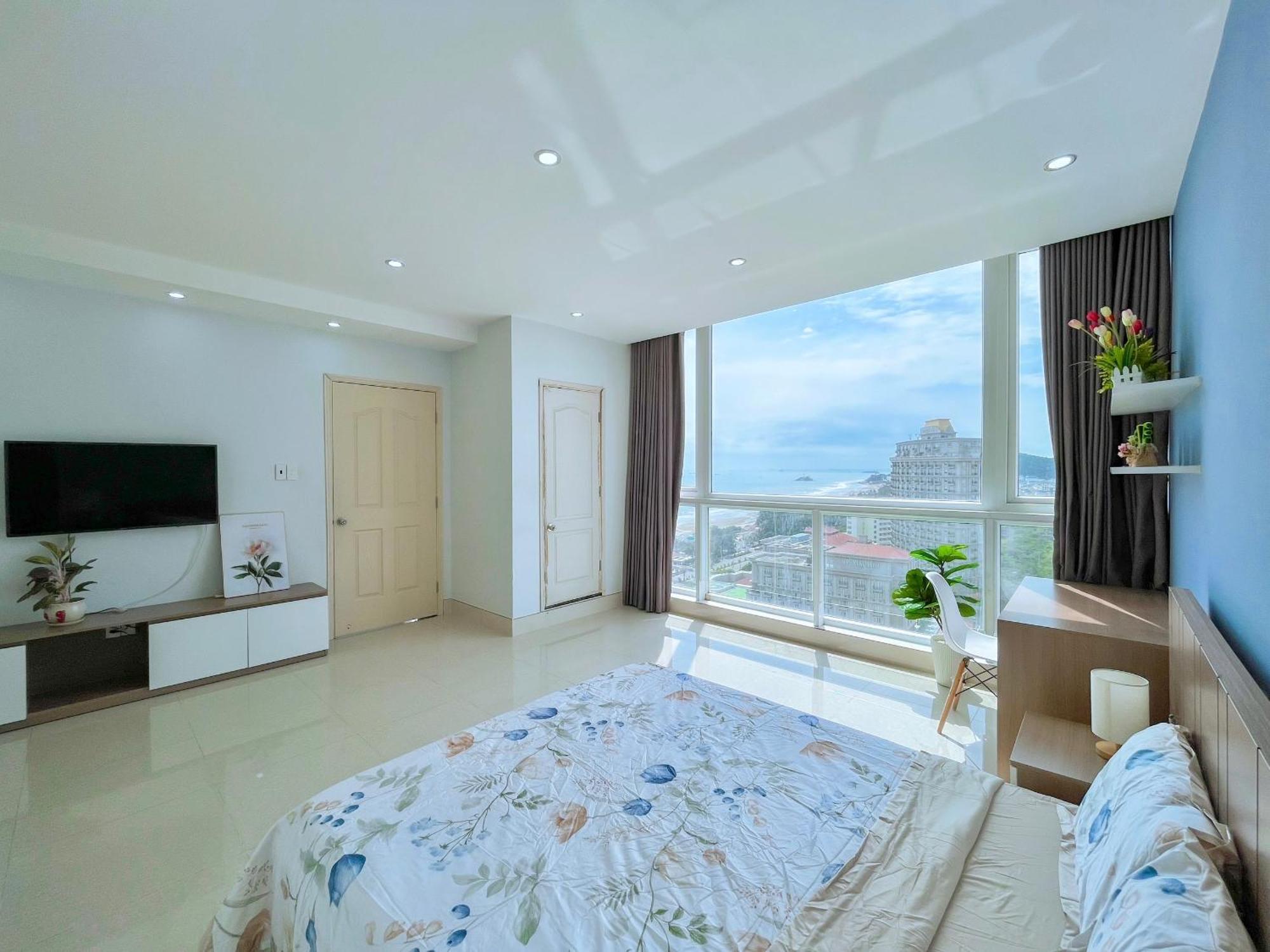 Can Ho Oasky,3 Phong View Dep Nhin Ra Bien,Nui Va Ho Bau Sen Vung Tau Exterior photo