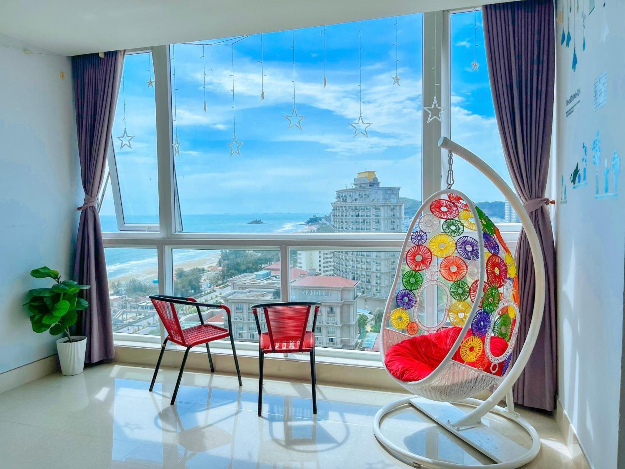 Can Ho Oasky,3 Phong View Dep Nhin Ra Bien,Nui Va Ho Bau Sen Vung Tau Exterior photo