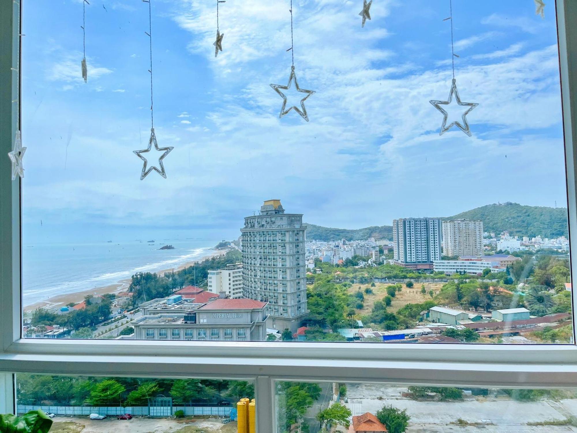 Can Ho Oasky,3 Phong View Dep Nhin Ra Bien,Nui Va Ho Bau Sen Vung Tau Exterior photo
